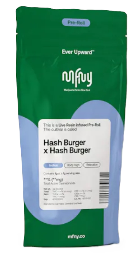 Hash Burger x Hash Burger Live Resin Infused Preroll MFNY