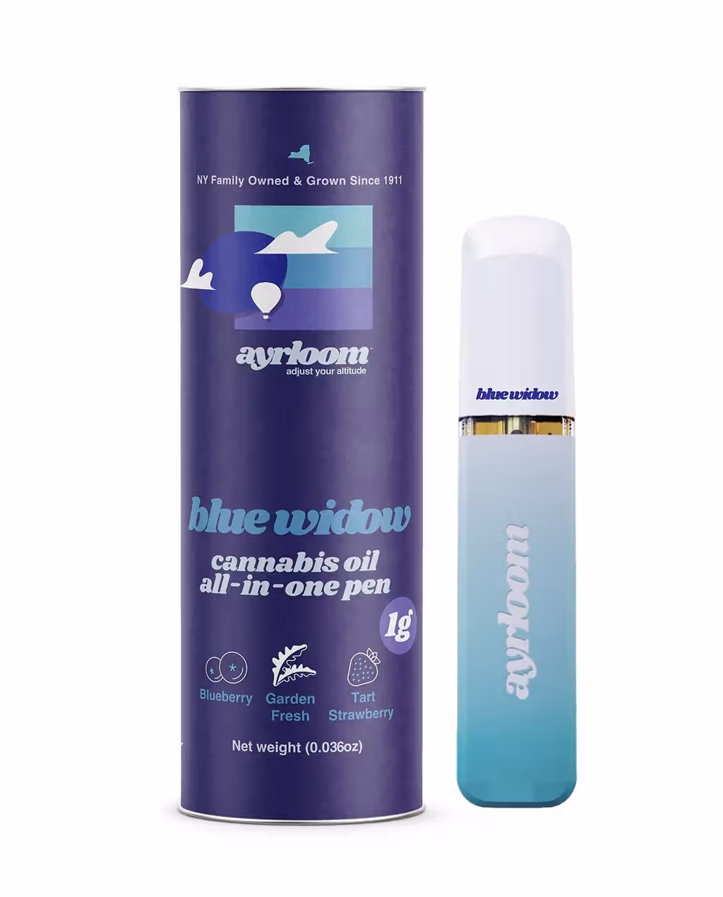 Blue Widow 1g AIO Vape Ayrloom