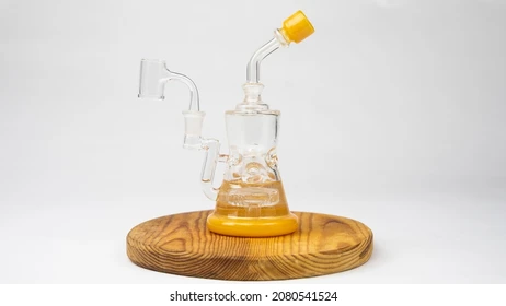 7.5" Orange Beehive Dab Rig Oriental Imports