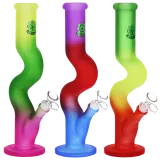 Winding Path Ombre Glass Water Pipe Assorted