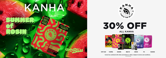 Cannabis Promo, Cannabis Sales, Cannabis Discounts, Cannabis on Sale, 30% Off Kanha
