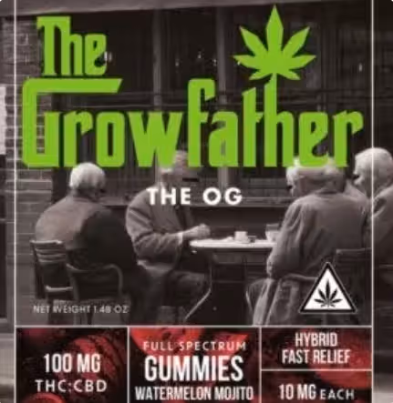 Fast Relief Watermelon Mojito THC:CBD Pectin The Growfather