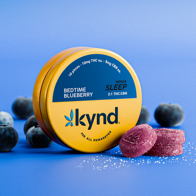 Sleep Bedtime Blueberry 2:1 THC:CBN Kynd Sleep Bedtime Blueberry 2:1 THC:CBN Kynd