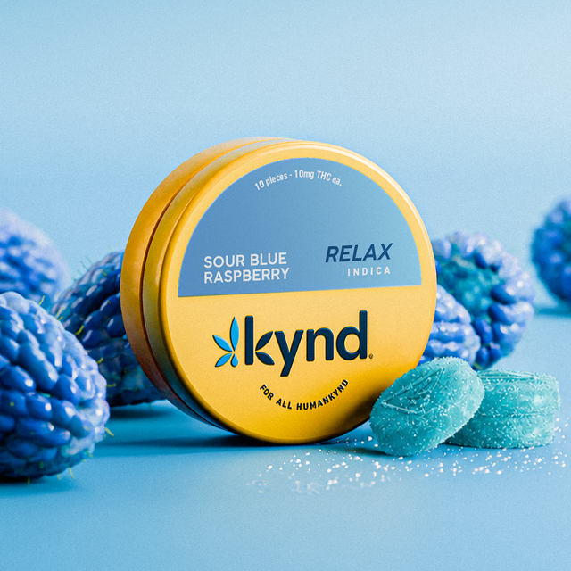 Relax Sour Blue Raspberry Kynd Relax Sour Blue Raspberry Kynd