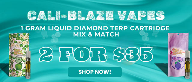 Cannabis Promo, Cannabis Sales, Cannabis Offers, Cannabis on Sale, Cali-Blaze 1G Carts - Mix & Match - 2 for $35