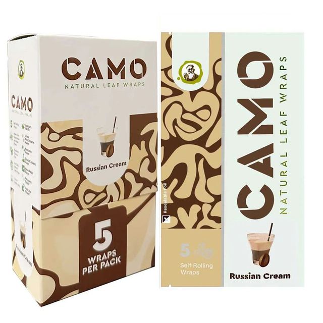 Camo Wraps Natural Self Rolling Leaf (Russian Cream Flavor)  Camo