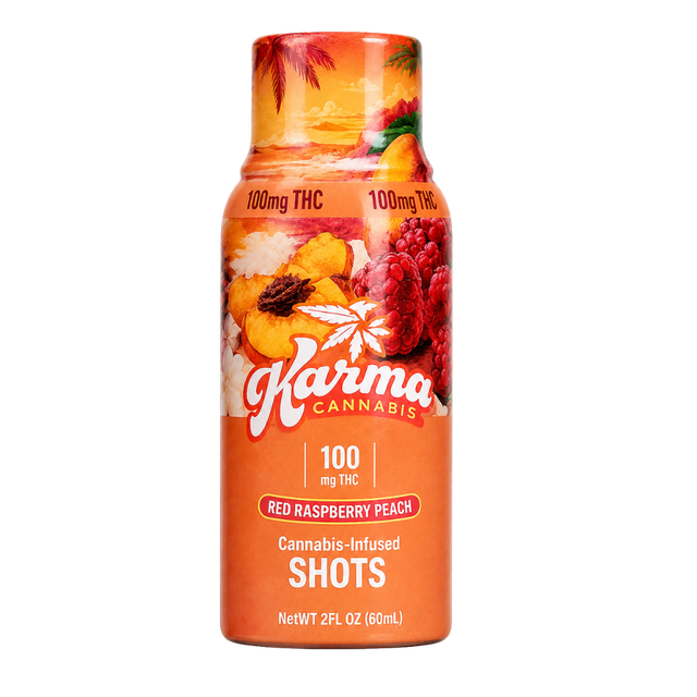 Red Raspberry Peach 100mg Karma Red Raspberry Peach 100mg Karma