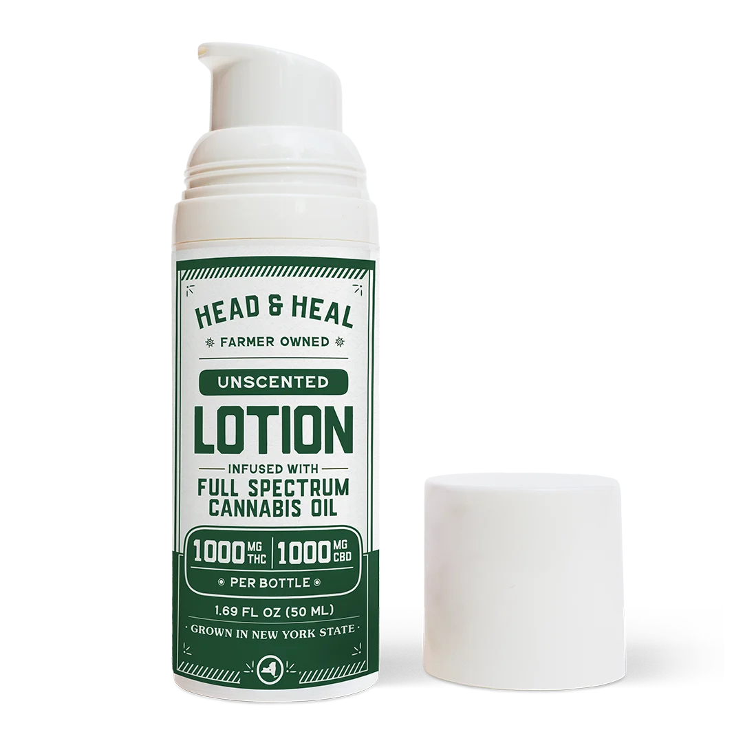 Unscented Lotion 1:1 THC:CBD Head & Heal