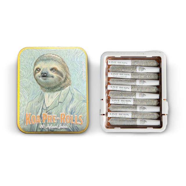 King Louis XIII 10 Pack .35g Live Resin Infused Pre-Rolls Koa
