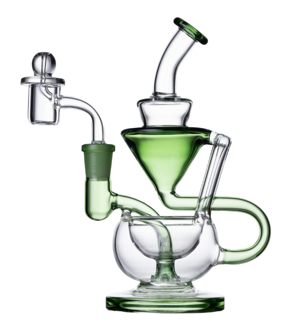 5" Recycler Rig (Green) Human Grade