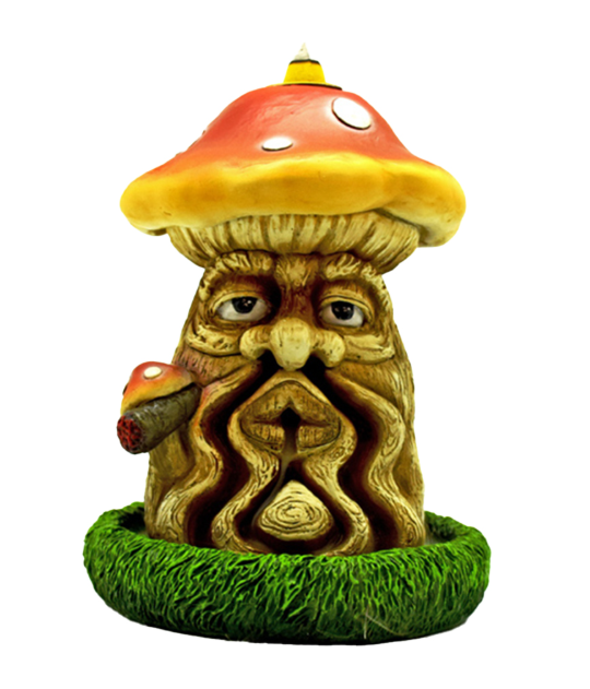 Backflow Incense Burner (Mushroom Man) Fantasy Ashtrays