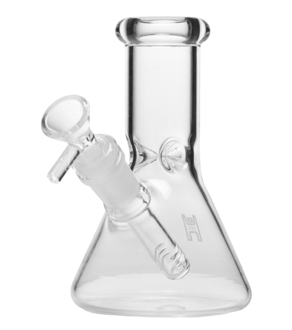 6" Beaker Bong (Clear) Human Grade