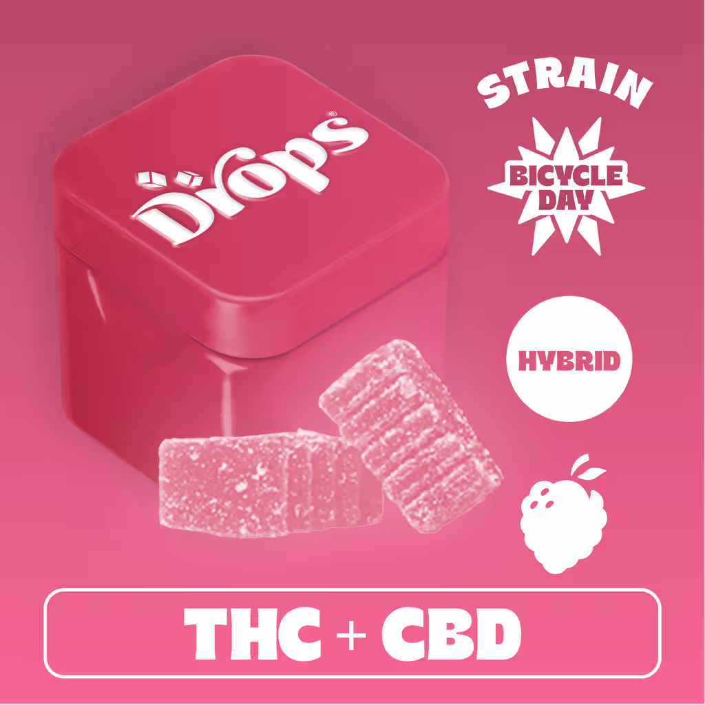 Raspberry 2:1 THC:CBD Drops