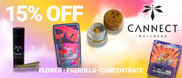 Cannabis Promo, Cannabis Sales, Cannabis Discounts, Cannabis on Sale, Cannect Flower/Preroll/Concentrate Craft Week 15%