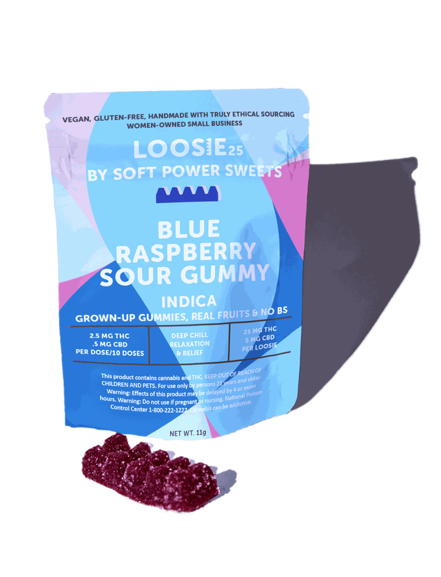 Loosie Blue Raspberry Soft Power Sweets