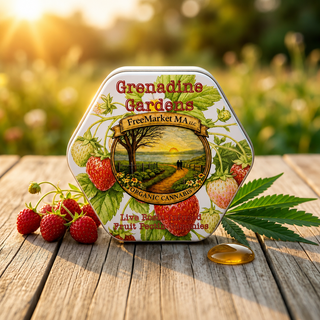  Grenadine Gardens Strawberry, Lemon & Lime Live Rosin Fruit Pectin Gummies FreeMarketMA