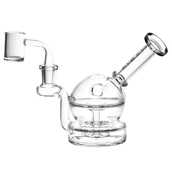 Clear Ball Recycler Glass