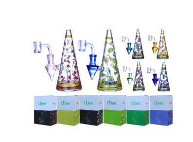 6.5" Assorted Fruit Decal Cone Clover