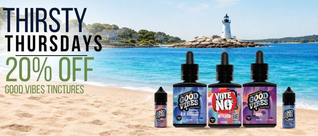 Cannabis Promo, Cannabis Sales, Cannabis Offers, Cannabis on Sale, Good Vibes 20% Off