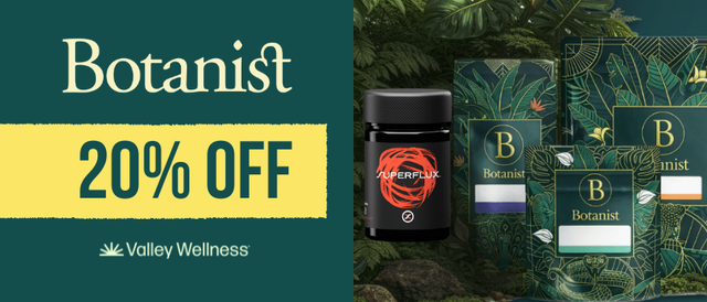 Cannabis Promo, Cannabis Sales, Cannabis Discounts, Cannabis on Sale, 20% off Botanist & Superflux Flower