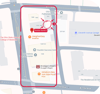 Curbside Order Pickup Location
