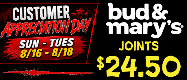Cannabis Promo, Cannabis Sales, Cannabis Discounts, Cannabis on Sale, Bud & Mary's Joints — $24.50