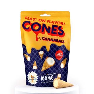 White Chocolate Cones Cannabals