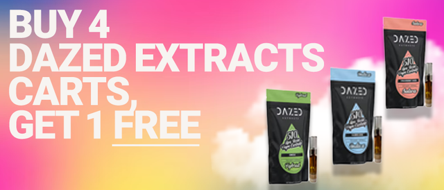 Cannabis Promo, Cannabis Sales, Cannabis Discounts, Cannabis on Sale, Dazed Extracts Buy 4 Get 1