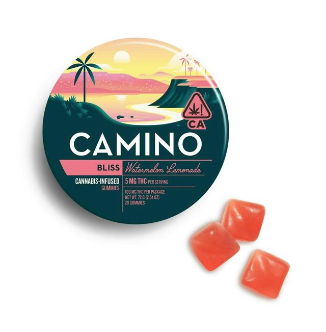 Bliss | Watermelon Lemonade Gummies | 100mg | 20ct | 5mg/ea Camino 