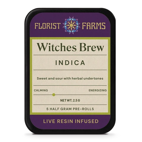 - Witches Brew Live Resin Infused Prerolls Florist Farms