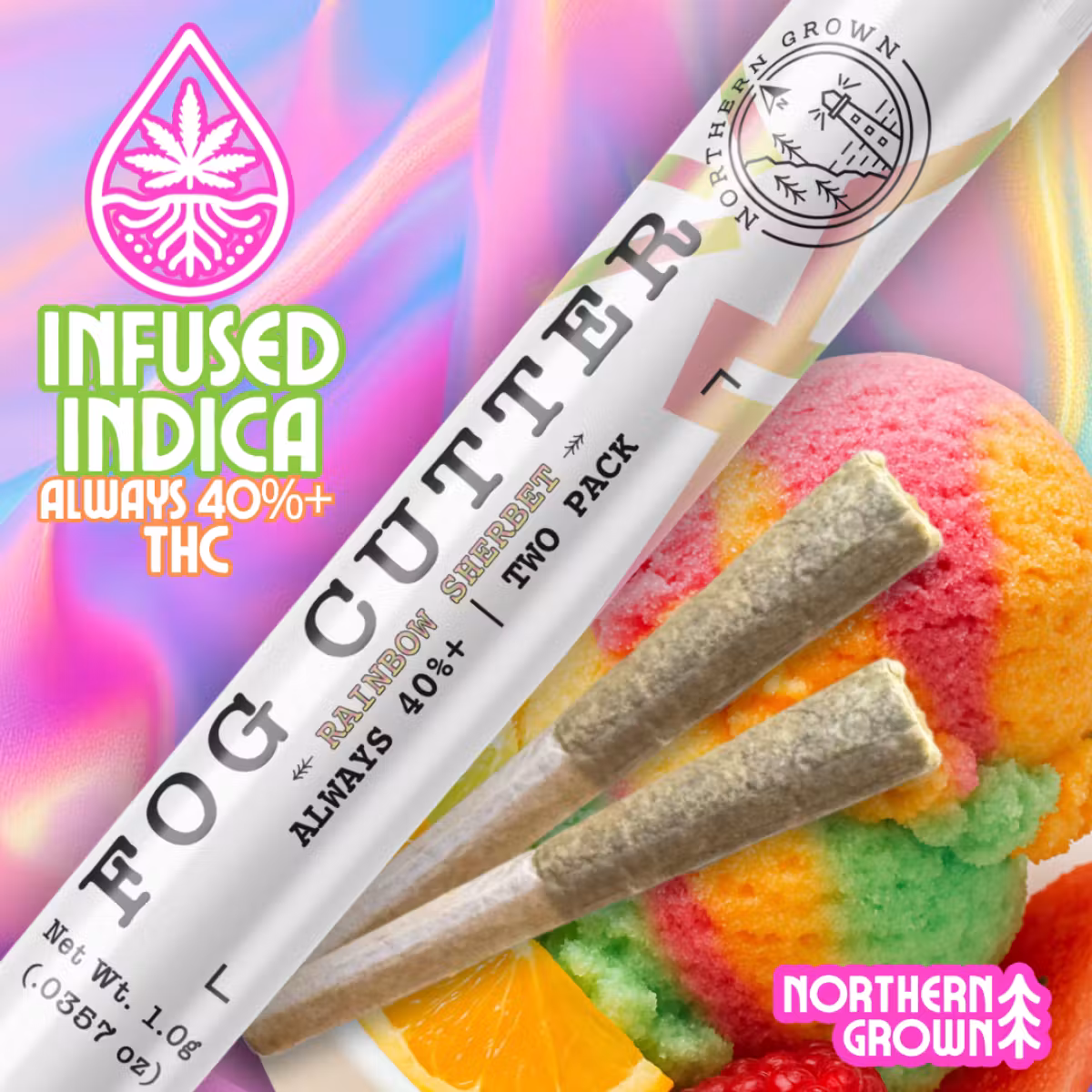 Fog Cutter: Rainbow Sherbet Live Resin Northern Grown