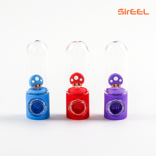 Toadstool Tube Silicone Pipe - Assorted Colors SirEEL