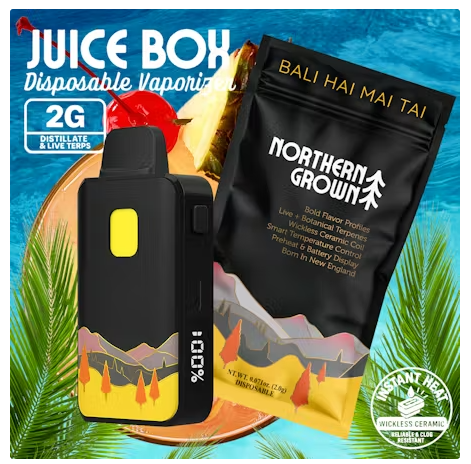 Juice Box: Bali Hai Mai Tai Distillate  Northern Grown
