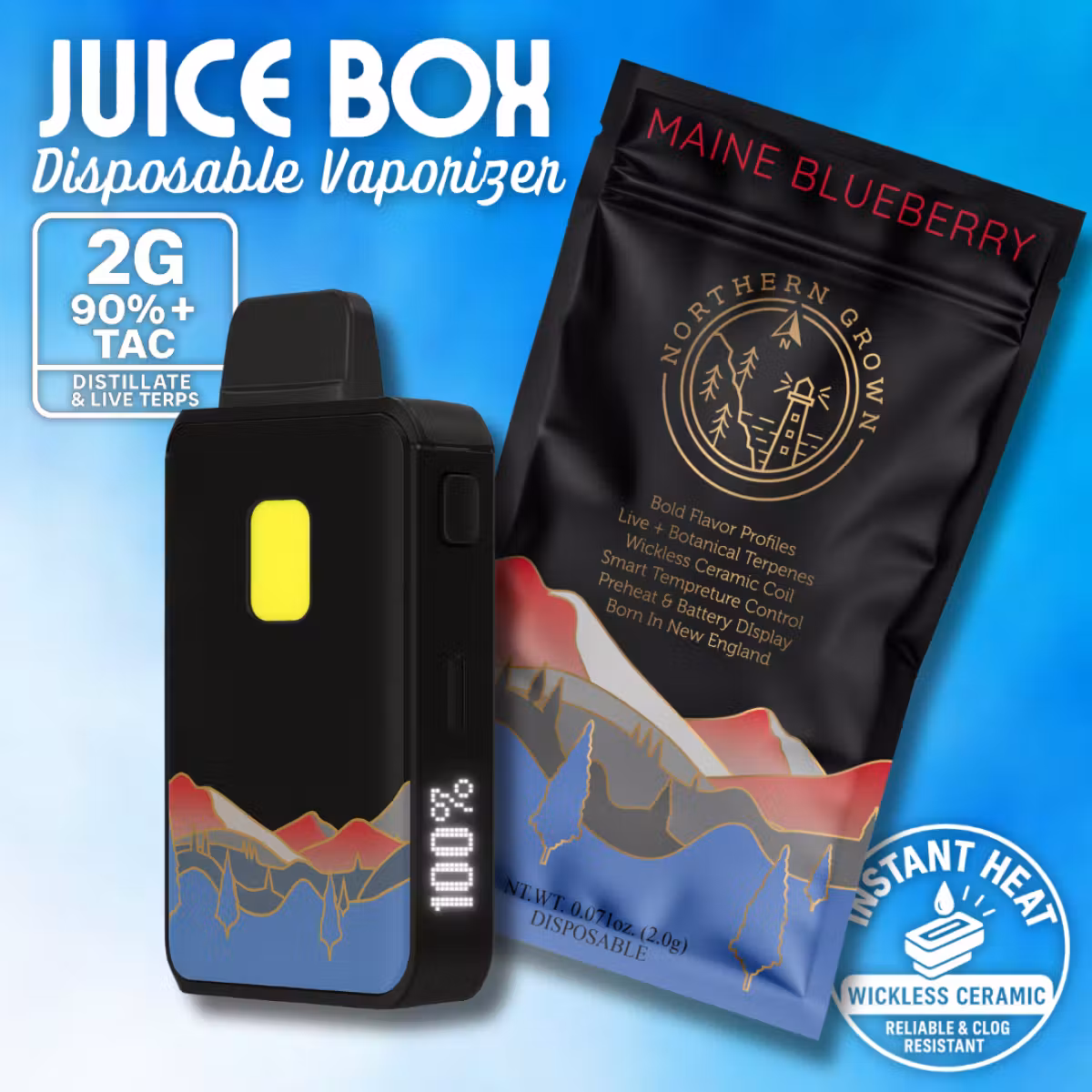 Juice Box: Maine Blueberry Distillate  Northern Grown