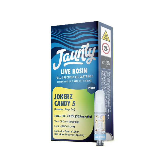 Jokerz Candy #5 0.5g Live Rosin Cart  Jaunty