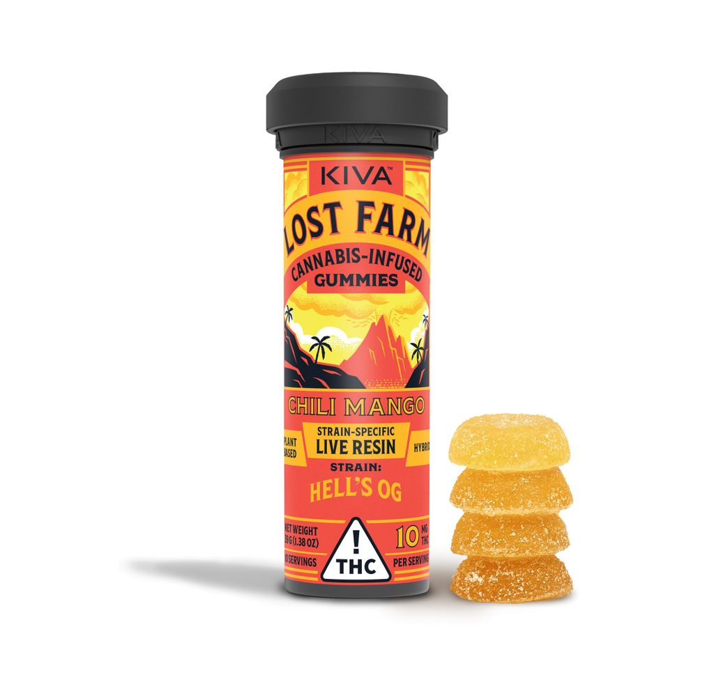 Buy Lost Farm Chili Mango Live Resin 10mg | 10pk Gummy online