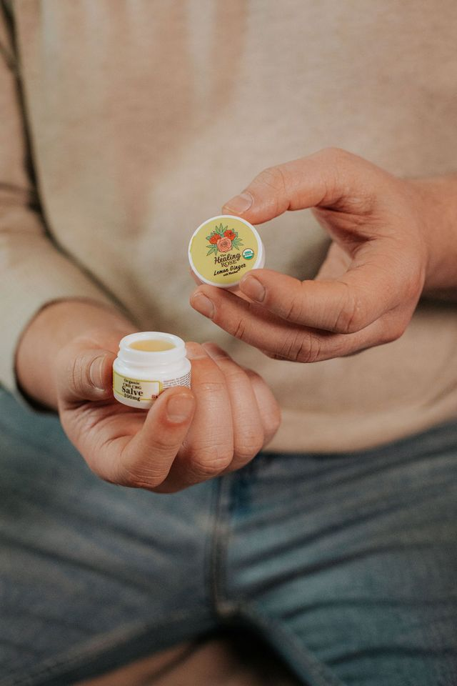 Mini Lemon Ginger Cbd Cbg Salve The Healing Rose Company
