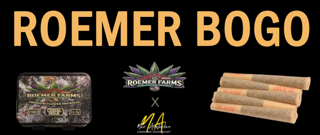 Cannabis Promo, Cannabis Sales, Cannabis Discounts, Cannabis on Sale, Roemer Farms BOGO