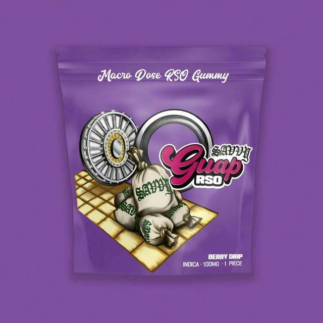 Savvy Guap | Berry Drip | RSO | Gummy | 100mg | 1pk Savvy