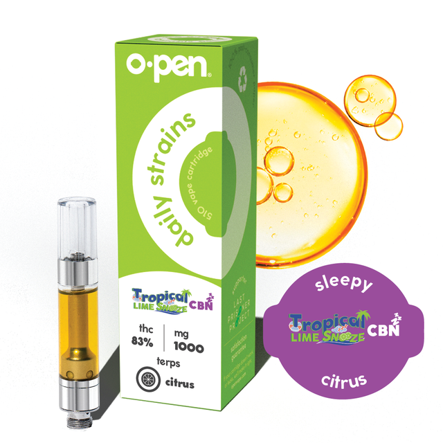 1G Sleepy + CBN Cart - Tropical Lime O.Pen 1G Sleepy + CBN Cart - Tropical Lime O.Pen