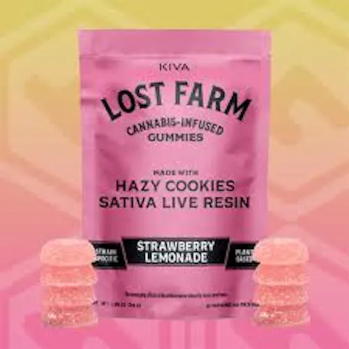 Strawberry Lemonade Hazy Cookies. Live Resin Lost Farms