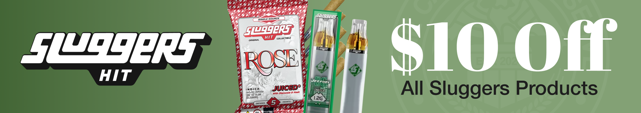 Cannabis Promo, Cannabis Sales, Cannabis Discounts, Cannabis on Sale, Sluggers $10