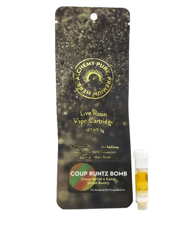 Coup Runtz Bomb Cartridge Alchemy Pure