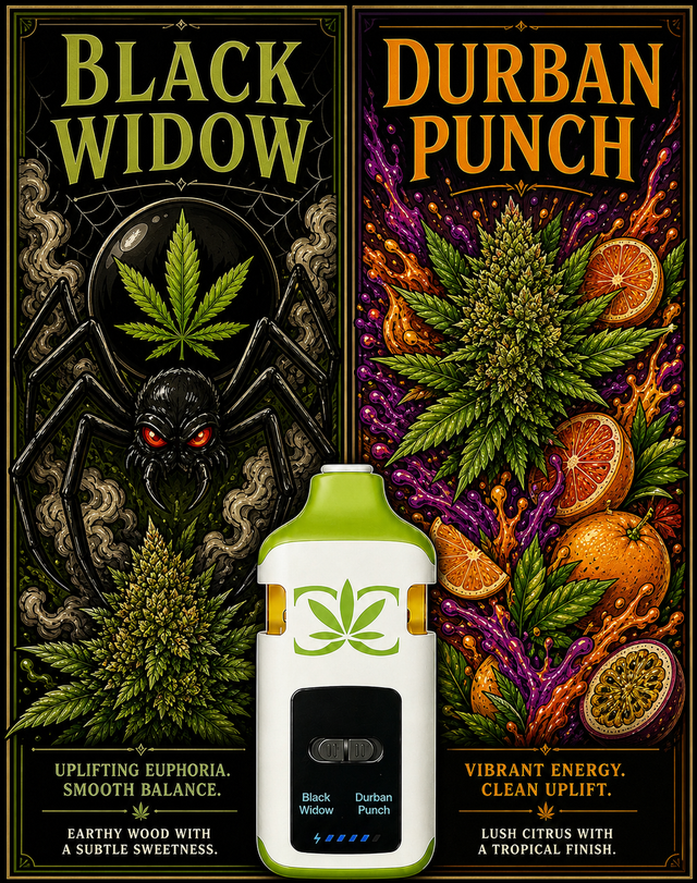 Dual Chamber Black Widow x Durban Punch Canna Caviar