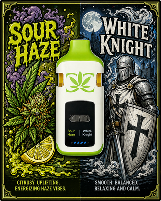 Dual Chamber Sour Haze x White Knight Canna Caviar