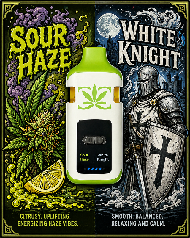 Dual Chamber Sour Haze x White Knight Canna Caviar