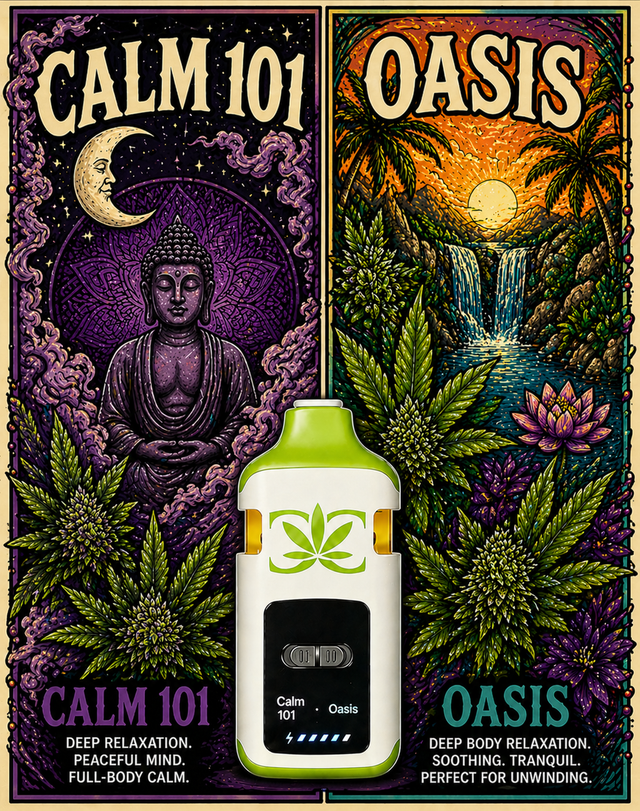 Dual Chamber Calm 101 x Oasis Canna Caviar