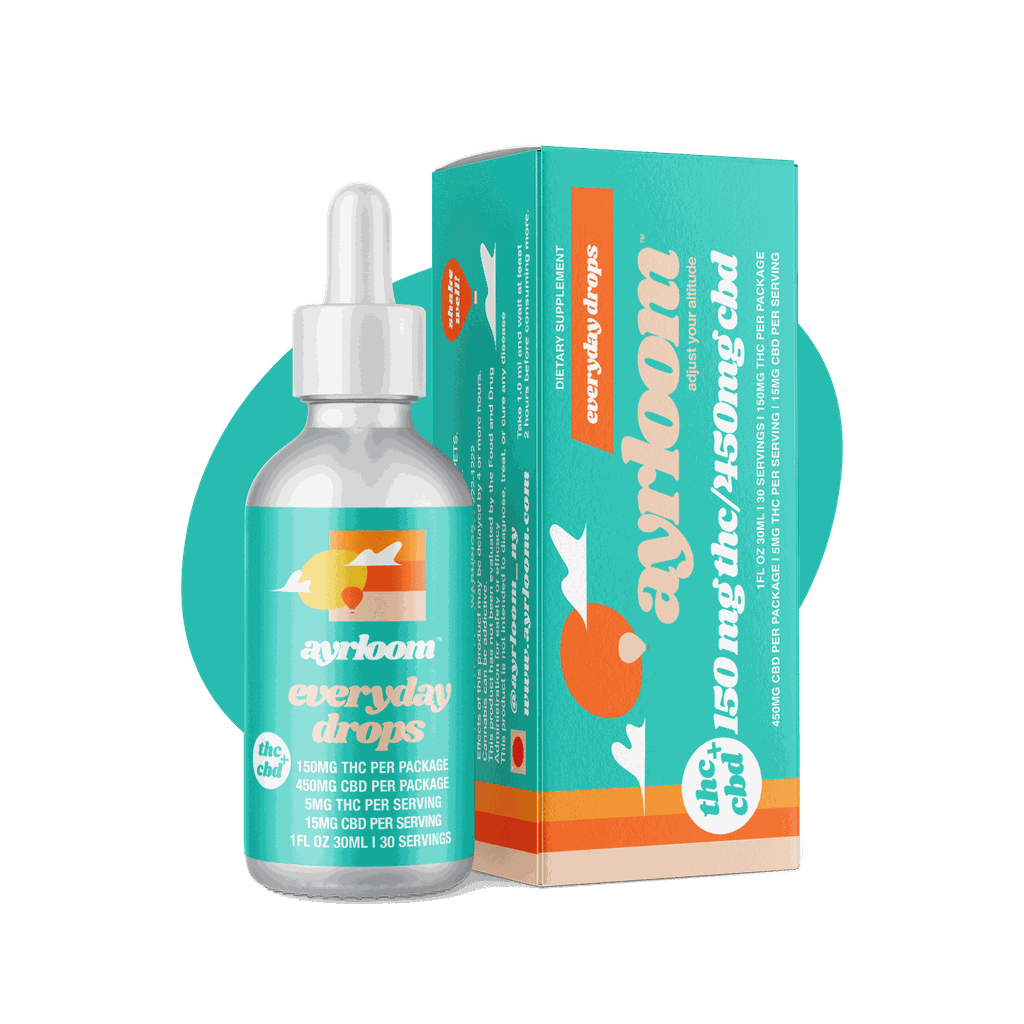 Low Dose Everyday Drops | Tincture | THC:CBD 150mg:450mg |