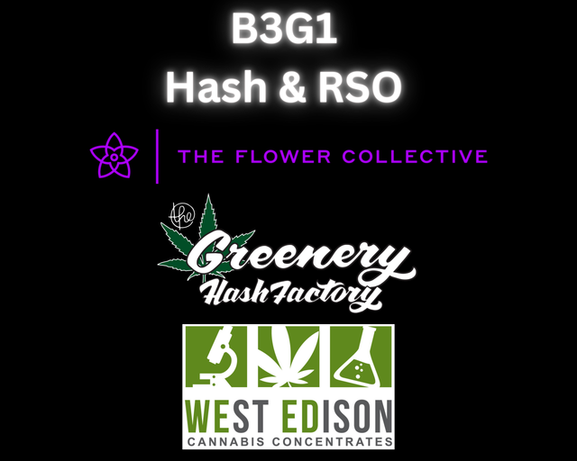 Cannabis Promo, Cannabis Sales, Cannabis Discounts, Cannabis on Sale, Wednesdaze B3G1 Hash, & RSO