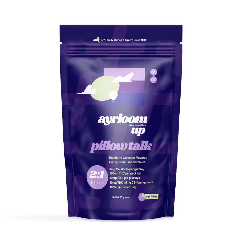 Pillow Talk UP Blueberry Lavender 2:1 (THC:CBN+Mel Ayrloom Pillow Talk UP Blueberry Lavender 2:1 (THC:CBN+Mel Ayrloom